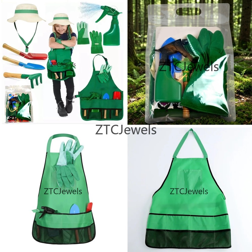 Kids Garden Apron Tool Set wit - огляд і ціна Science Toy