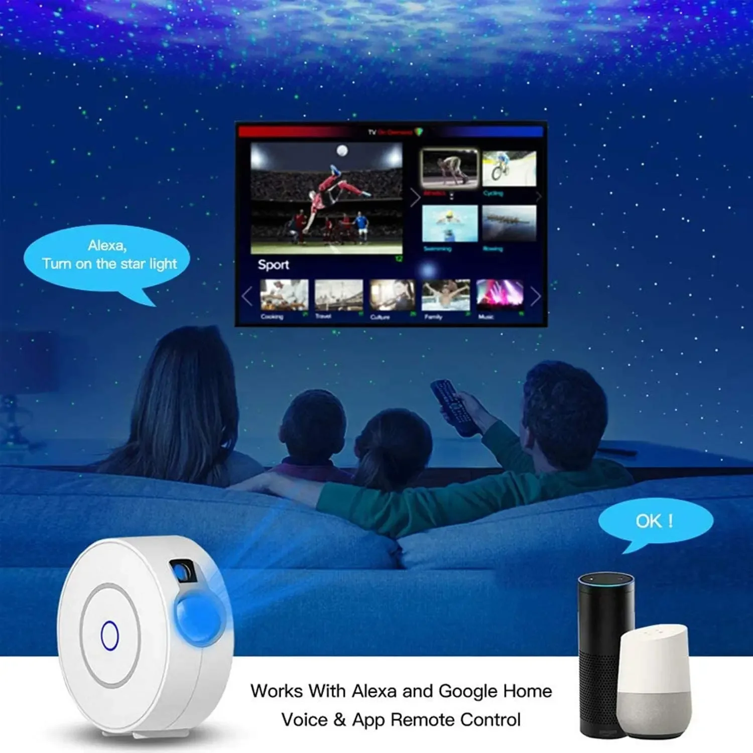 Tuya WiFi Intelligent Aurora G - огляд і ціна Planetarium Projector Home