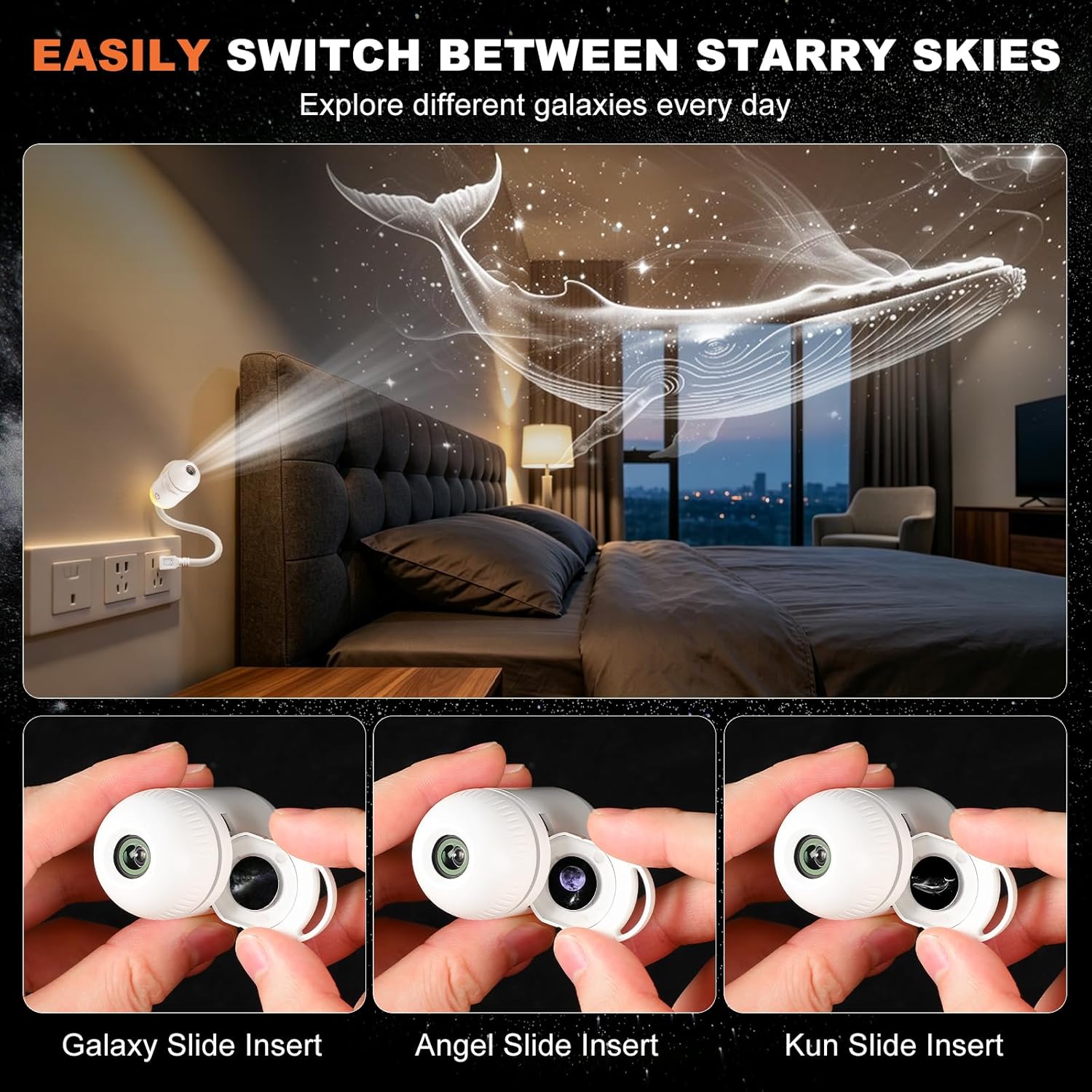 Galaxy Projector Night Light,  - огляд і ціна Planetarium Projector Home